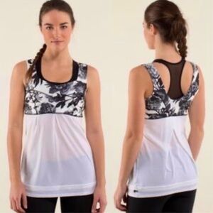 lululemon athletica size 4 ladies Floral Tank Top